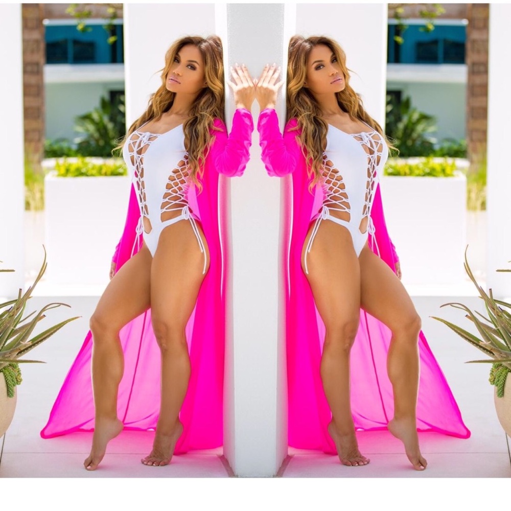 OMG Miami Hot Pink Cover Up
